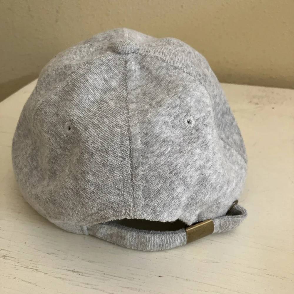 Anthropologie Pickleball Social Club Hat Gray Terry Cloth Adjustable Cap